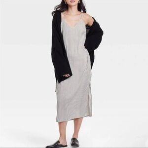 a new day White and Gray Maxi Dress